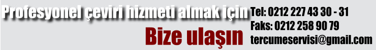 Almanca Türkçe tercüme